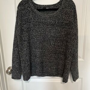 ANA Women's Gray and Black Sweater